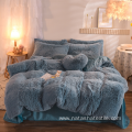 Custom winter PV plush polyester comforter sets